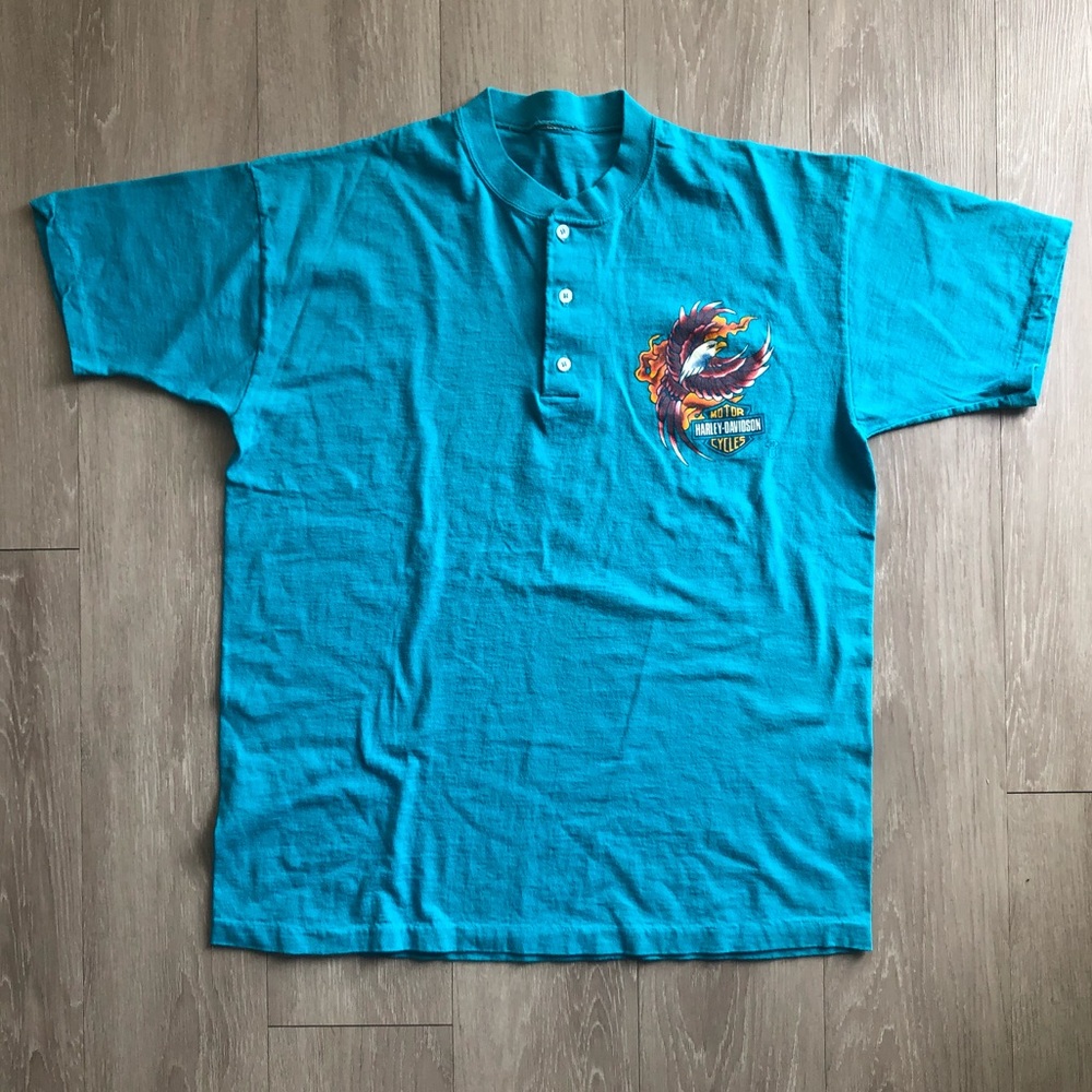 Harley Davidson 1988 Vintage button up t shirt